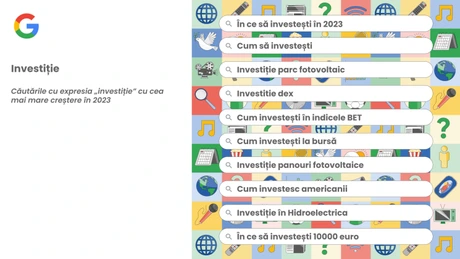 Ce au căutat românii pe Google în 2023: cutremure, AI, idei de afaceri, tehnici de negociere și rețete de mâncare