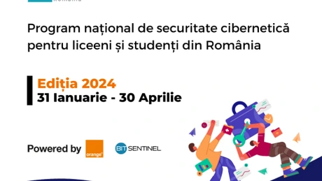 Bit Sentinel și Orange România deschid înscrierile în programul național de securitate cibernetică pentru liceeni și studenți