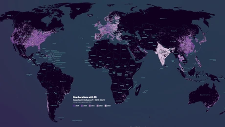 Cum arată harta 5G a lumii: Emiratele Arabe conduc detașat cu 592Mbp, peste dublu vitezei mediane globale. România, mult în urmă, cu doar 147,7Mbp