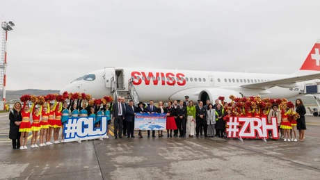 Swiss International Air Lines a început operarea zborurilor de la Cluj-Napoca spre Zurich