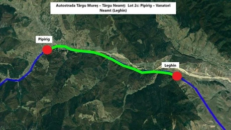 Autostrada Unirii A8: A fost publicat în SEAP anunțul de licitație pentru lotul Pipirg - Vânători Neamț, care va avea șapte tuneluri