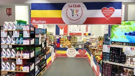 Mâncare românească într-un magazin Auchan din Paris, cu ocazia Jocurilor Olimpice. Vizitatorii vor putea degusta 150 de variante de produse autohtone