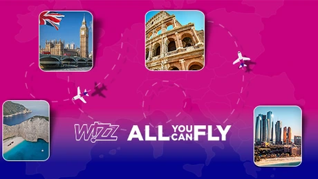 Wizz Air lansează abonamentul anual cu zboruri nelimitate. Cât te costă “all you can fly”