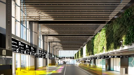 CNAB modernizează terminalele Plecări internaționale, Finger şi Sosiri de pe aeroportul Henri Coandă. Cum vor arăta la finalizare