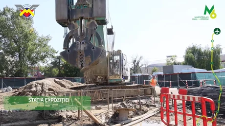 Magistrala 6 de metrou: Imagini cu evoluția lucrărilor din prima parte a lunii august