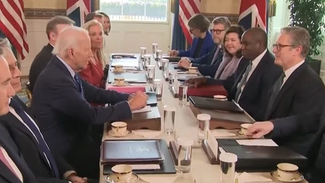 Joe Biden și Keir Starmer, preocupați de livrările de arme către Rusia făcute de Iran şi Coreea de Nord (Video)