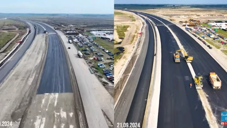 Autostrada Moldovei A7: Cum a progresat UMB în doar o săptămână la 
