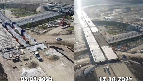Autostrada A7 Ploiești - Buzău: Cum au evoluat lucrările pe lotul 1, ce ar trebui dat în trafic în 2024 (Video)