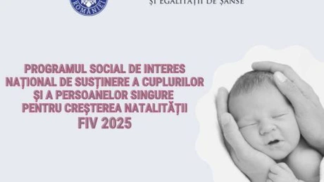 Ministerul Familiei vrea continuarea programului privind fertilizare in vitro şi în 2025