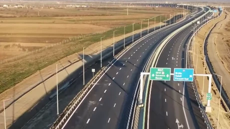 Autostrada Moldovei A7: Încă 32 de kilometri, de la Buzău la Râmnicu Sărat, au fost dați azi în trafic. România a ajuns la o rețea de 1.158 de kilometri de drum de mare viteză