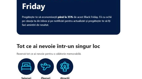 Black Friday la Booking: reduceri de 35%