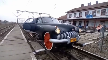 Calea ferată Teiuș - Aiud: Firul I modernizat a fost inaugurat cu o drezină Buick, utilizată de Gheorghe Gheorghiu Dej