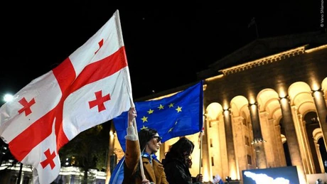 Georgienii continuă să lupte cu guvernul pentru a accede în UE