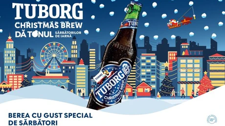Tuborg Christmas Brew, berea oficială a Crăciunului, a fost lansată în magazinele din România