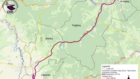 Autostrada Unirii A8: A fost lansată licitația pentru supervizarea lucrărilor pe cel mai dificil lot, Grințieș - Pipirig