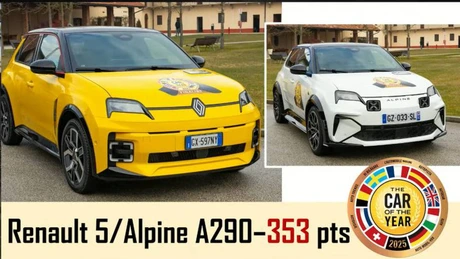 Renault 5 este Car of the Year 2025 în Europa. SUV-ul „made in Romania”, Dacia Duster, a ocupat locul 5