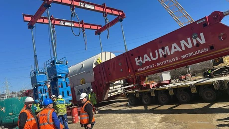 Burduja: Astăzi a ajuns pe şantierul centralei de la Mintia al doilea generator uriaş. Proiectul este în grafic, cu cele mai importante elemente pentru realizarea sa deja livrate