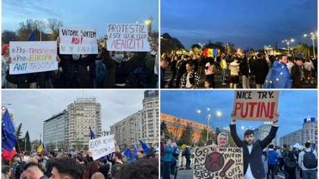 VIDEO. Peste 10.000 de oameni în Piața Victoriei, la EuRo Manifest: Vrem Europa! Oamenii lui Călin Georgescu sunt acolo