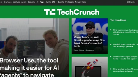Yahoo a semnat un acord de vânzare a siteului de știri tehnologice TechCrunch către compania media Regent