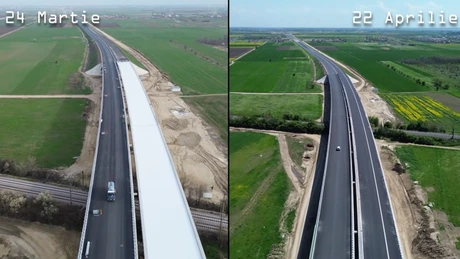 VIDEO Autostrada Bucureștiului A0: Evoluația lucrărilor la lotul 3 Sud din ultima lună și când spune Grindeanu că trebuie finalizate