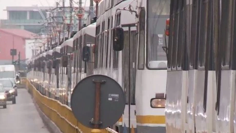 Update: Circulația a fost reluată. Circulația tramvaielor de pe liniile 1, 10, 19, 23 şi 27, blocată din cauza unui tramvai care a deraiat