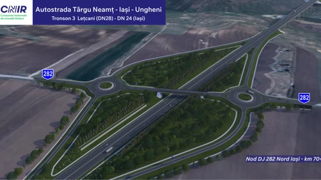 VIDEO Autostrada Unirii A8: CNIR lansează la licitație ultimele trei tronsoane, de la Lețcani la Ungheni. 33 kilometri, 9,5 miliarde de lei