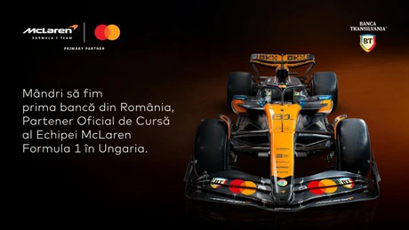 Bancă românească pe cele mai tari monoposturi din Formula 1: Banca Transilvania a devenit partener McLaren la marele premiu al Ungariei