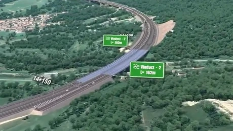 VIDEO Autostrada A1 Sibiu - Pitești: Turcii de la Mapa - Cengiz au realizat 41% din lucrările la viaductul Boița. Cum va arăta la final