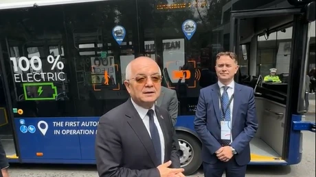 VIDEO Autobuz fără șofer, testat joi în premieră la Cluj - Napoca