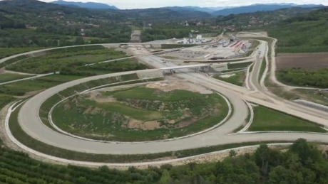 VIDEO Autostrada A1 Sibiu - Pitești: Porr a ajuns la un stadiu de peste 73% pe secțiunea 4, cu primul tunel forat de autostradă din România