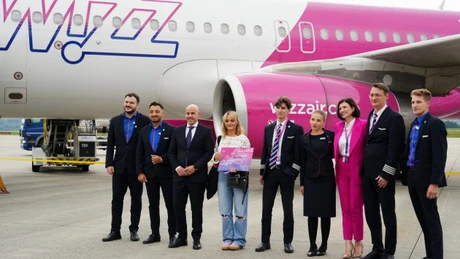 Wizz Air a adus un avion nou la Sibiu și anunță o nouă rută spre Milano Bergamo