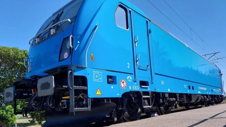 VIDEO Prima locomotivă cumpărată de România prin ARF a atins viteza de 200 km/h la CTF Făurei