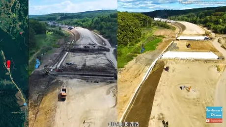 VIDEO Autostrada A1 Lugoj - Deva: Cum au evoluat lucrările UMB și ale bosniacilor la 