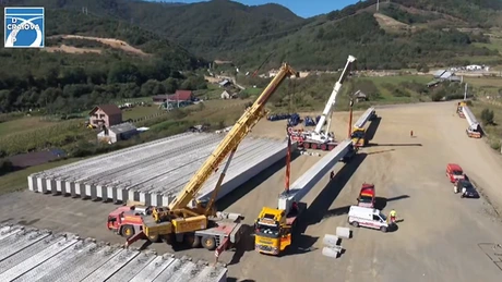 VIDEO Autostrada A1 Sibiu - Pitești: Cum merg lucrările la primele cinci viaducte, de la Boița