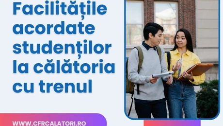 Anunț important pentru studenți de la CFR Călători. Ce reduceri se aplică de la 1 octombrie