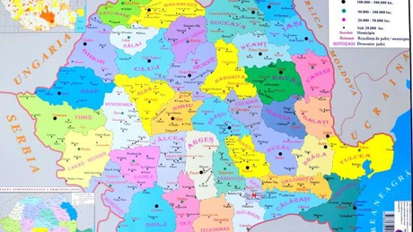 Curtea de Conturi recomandă schimbarea hărții României. Jumătate dintre orașe nu au populația prevăzută de lege