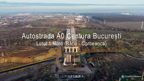 FOTO Autostrada Bucureștiului A0: Care mai este stadiul lucrărilor la lotul 1 Nord ce ar putea fi dat în trafic anul viitor