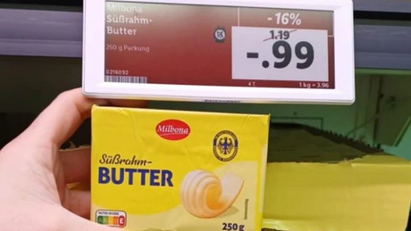 Preț șocant la unt în magazinele Lidl, record al ultimilor nouă ani, în Germania. Cât costă același unt la noi la Lidl și de ce nu poate fi la fel