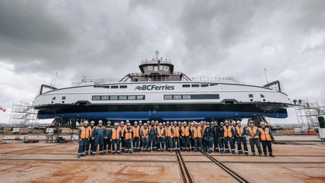 Al zecelea feribot din clasa Island, pentru BC Ferries, a flost lansat la apă de Damen Galați