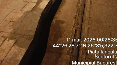 FOTO STB a modificat peronul unei stații pentru a încăpea tramvaiele Imperio introduse pe traseul liniei 5