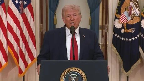 VIDEO - Trump: Războiul din Iran este aproape de sfârşit. Strâmtoarea Ormuz se va 