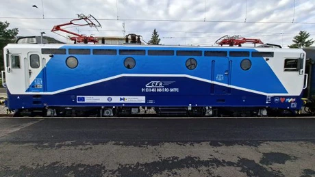FOTO A 11-a locomotivă electrică modernizată la Brașov prin PNRR, gata de drum