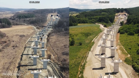 VIDEO Autostrada A1 Lugoj - Deva: Cum au evoluat lucrările la secțiunea 