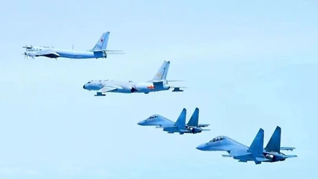 China a efectuat o patrulă aeriană comună cu Rusia în Marea Chinei de Est