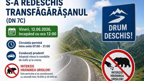 Azi s-a redeschis circulația rutieră pe Transfăgărășan