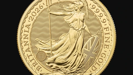 Peste 7.000 de monede de aur de investiții, dintre care 500 modelul Britannia, au fost vândute în ultimul an în România de către Tavex. În ultimii 10 ani, prețul aurului a crescut cu 249%