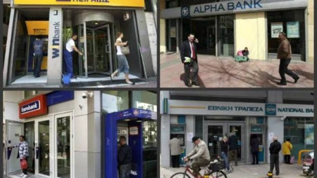 Băncile din Grecia au ieşit 