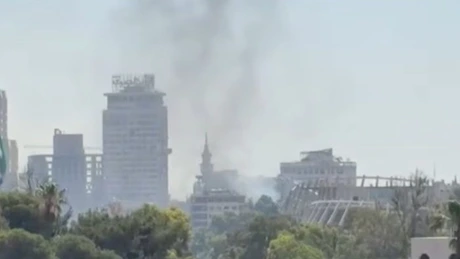 VIDEO - Două bombe au explodat în timpul vizitei lui Macron în Damasc, Siria