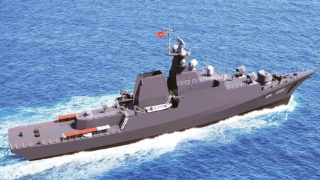 Cea mai mare fregată anti-submarin din Vietnam. A început construcţia navei de război