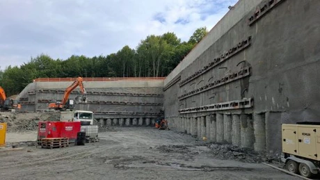 Autostrada A1 Sibiu - Pitești: A fost realizatā peste 80% din infrastructura pentru lansarea TBM-ului la cel mai lung tunel